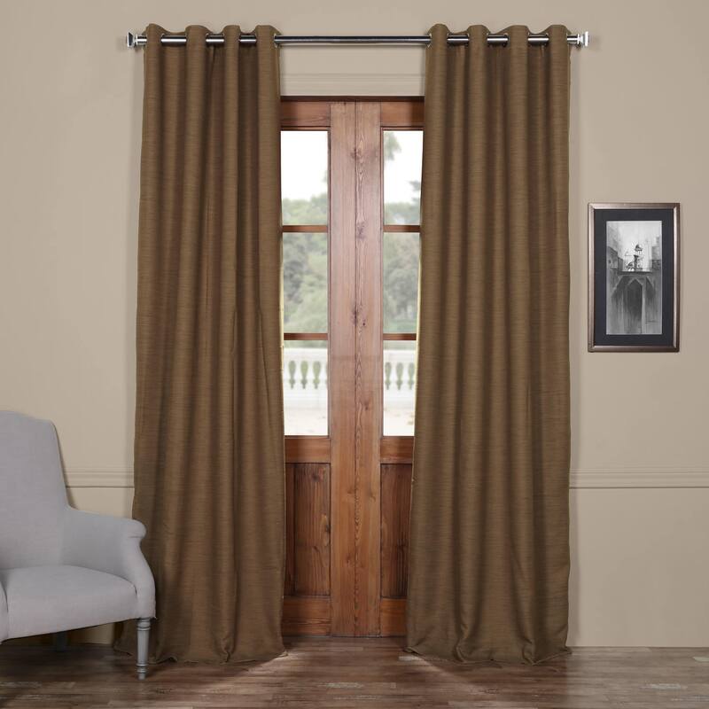 Exclusive Fabrics Bellino Grommet 96-In Room Darkening Curtain Panel (1 Panel) - 50 X 96
