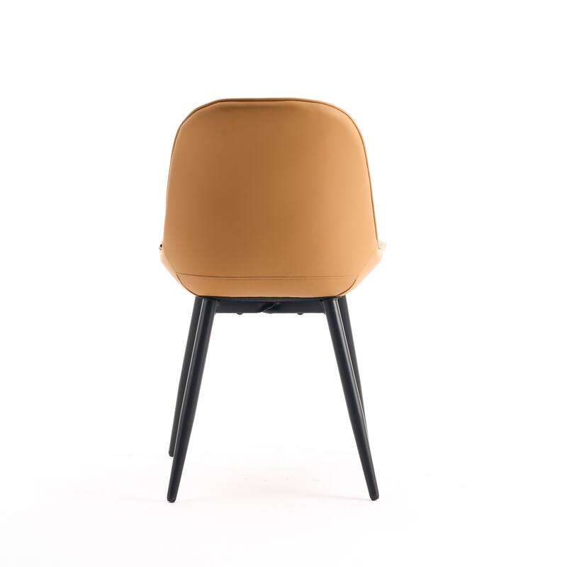 Modern Dining Chairs Set of 2 with Curved Backrest