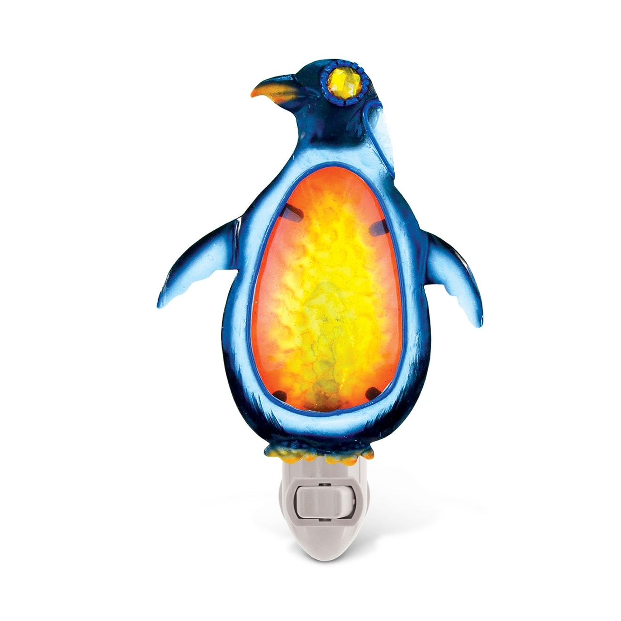 CoTa Global Penguin Glass Art Night Light, Manual On And Off Switch - ‎2 x 3 x 6 inches