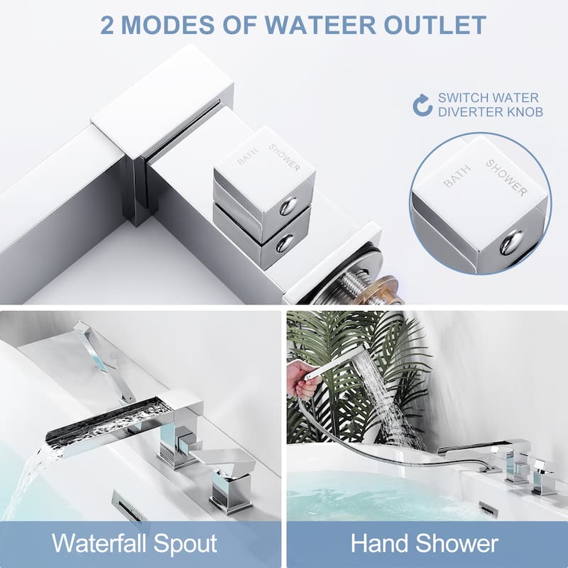 Single-Handle Deck-Mount Tub Faucet
