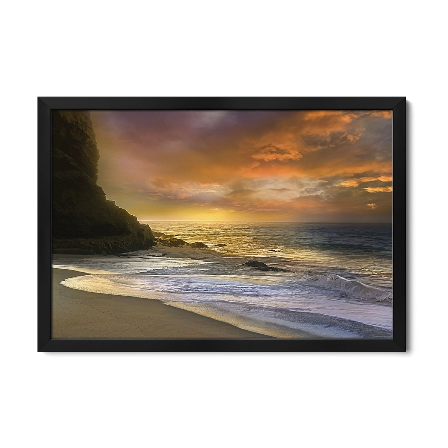 Morning Fire Premium Framed Poster by Mike Calascibetta