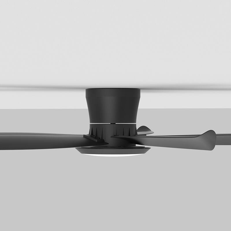 42-inch Wood Grain Finish Blades High Airflow Easy-Install Plug-in ABS Blade Ceiling Fan Light