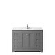 preview thumbnail 29 of 58, Avery 48 Inch Single Vanity, Cultured Marble Top