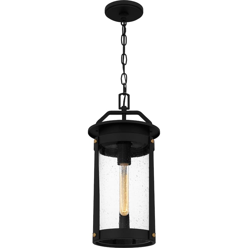 Clifton 1-Light Earth Black Outdoor Hanging Lantern