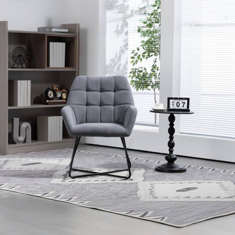 Modern 2 Piece Velvet Kitchen Dining Chairs with Upholstered Cushions, Metal Legs for Dining Room Kitchen Living Room Bedroom