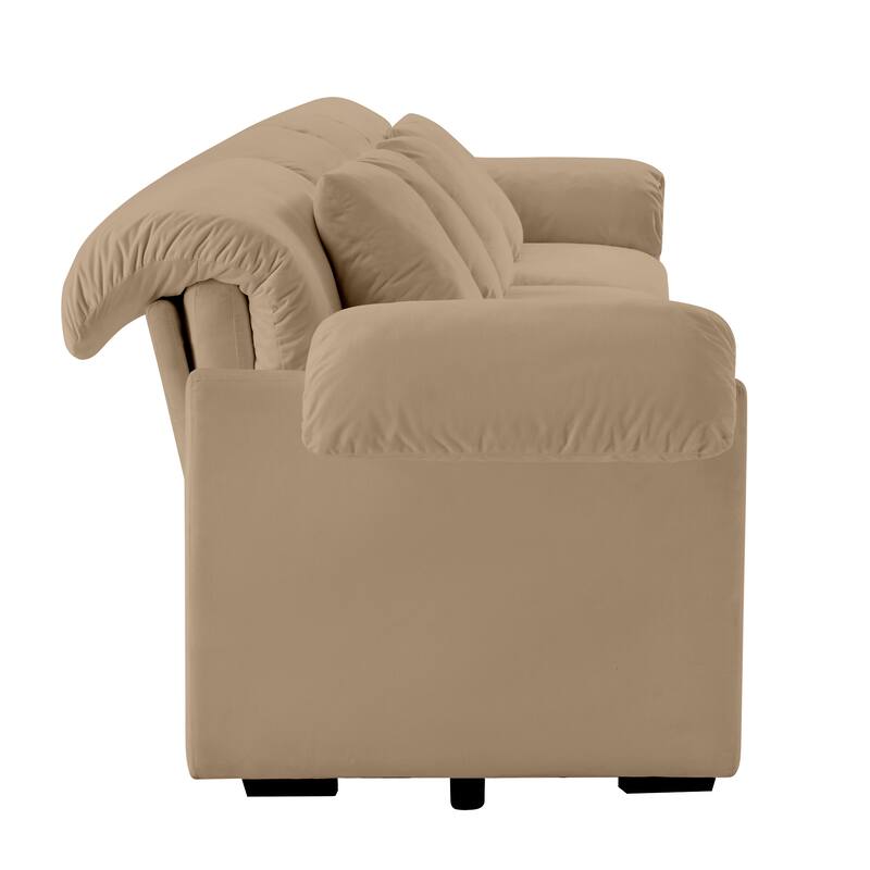 Large Deep Seat Modular Sofa with Storage Seats