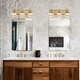 preview thumbnail 28 of 182, 2/3/4-Light Modern Bathroom Crystal Vanity Light Wall Sconces