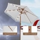 preview thumbnail 6 of 25, Ainfox 7FT Outdoor Patio Umbrella with Tilt Fringe Tassel Umbrella with LED Solar Lights