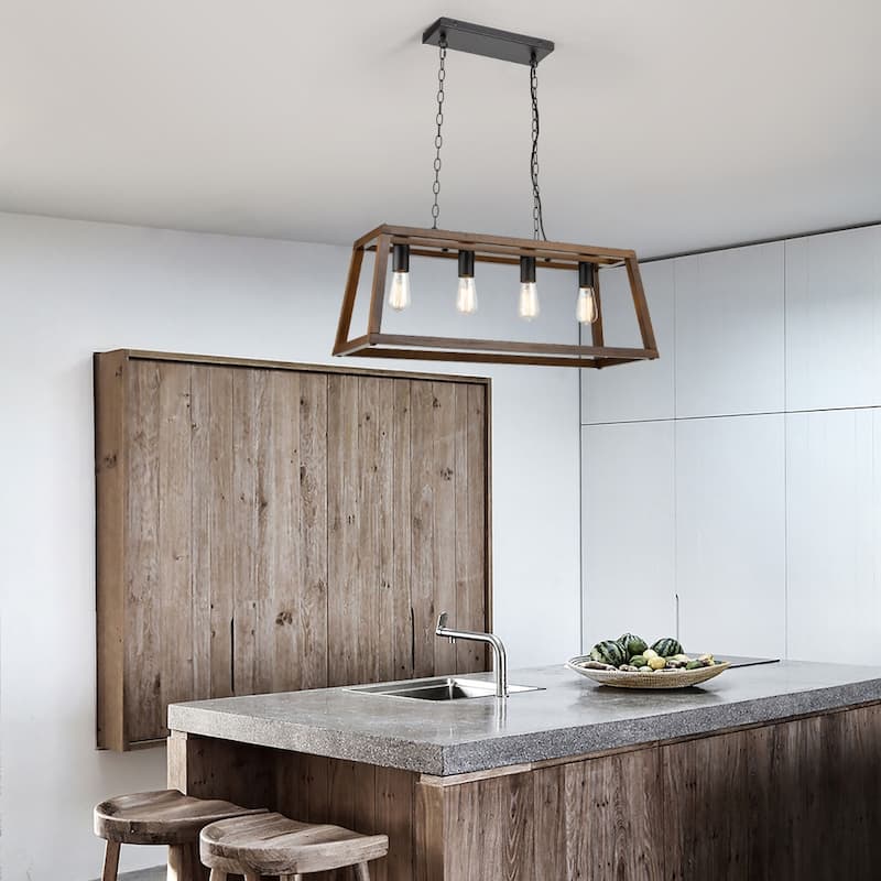 Light Society Bristol Wood Pendant Lamp