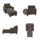 preview thumbnail 4 of 35, Stockton Chaise Lounge with Arms by Bush Furniture