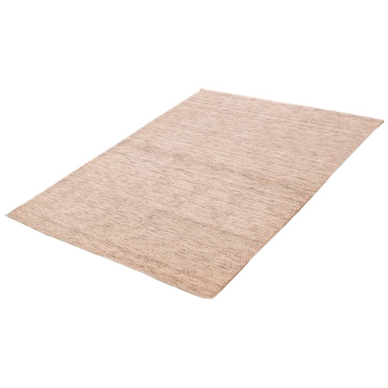 ECARPETGALLERY Hand Loomed Kashkuli Gabbeh Ivory Wool Rug - 5'6 x 7'7