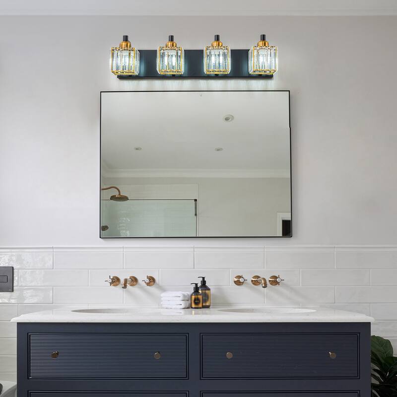 Modern 3/4/5-lights Crystal Bathroom Light Fixtures