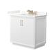 Option White / Giotto Quartz Top / Satin Bronze Hardware