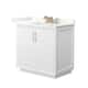 Option White / Giotto Quartz Top / Satin Bronze Hardware