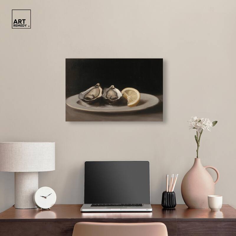 Manet's Oysters Canvas by Art Remedy, Gallery Wrapped