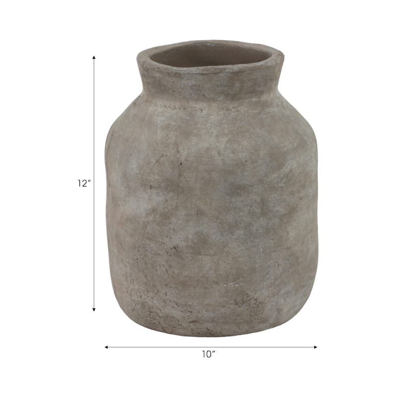 Pottery Decorative Vase Modern Stylish Handcrafted Accent Clay Rustic