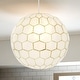 preview thumbnail 9 of 56, Capiz Honeycomb Globe Pendant Light