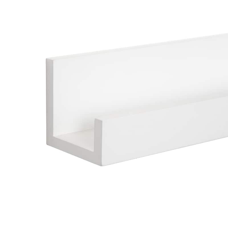 Levie 24 inch 2-Pack Wood Wall Picture Frame Holder Ledge