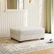 preview thumbnail 1 of 56, Modern Corduroy Fabric Oversized Accent Ottoman Beige