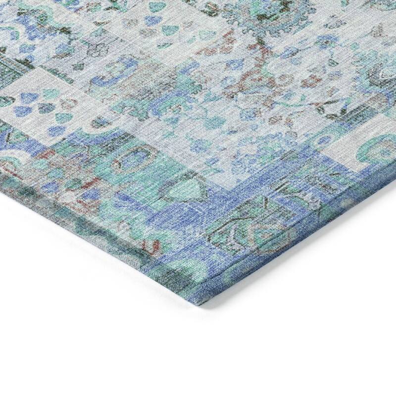HomeRoots Patchwork Traditional Rectangle Outdoor Rug