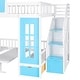 preview thumbnail 118 of 156, Modern Style Wooden Bunk Bed with Changeable Table, Upper Bed and Down Desk