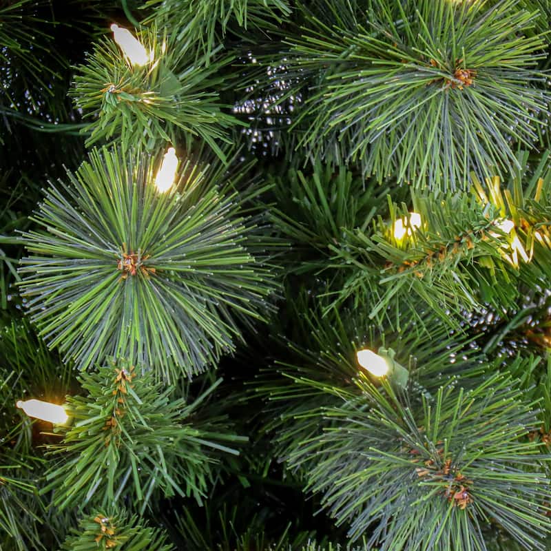 National Tree Company 6 ft. Pre-Lit Nooksack Fir Pencil Slim Tree with LED Lights - 6 Foot
