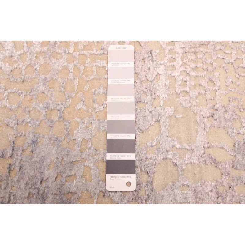 ECARPETGALLERY Hand-knotted Legacy Silver Silk, Wool Rug - 8'9 x 12'3