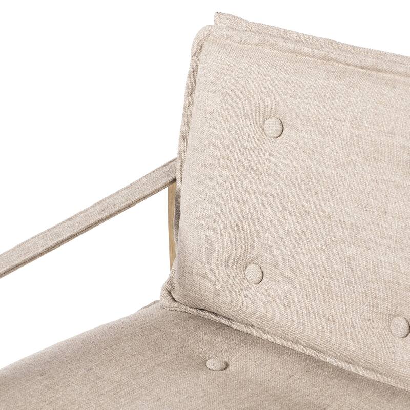 Ferick Dining Armchair-Alcala Taupe - 23.0W x 25.0 x 34.0H