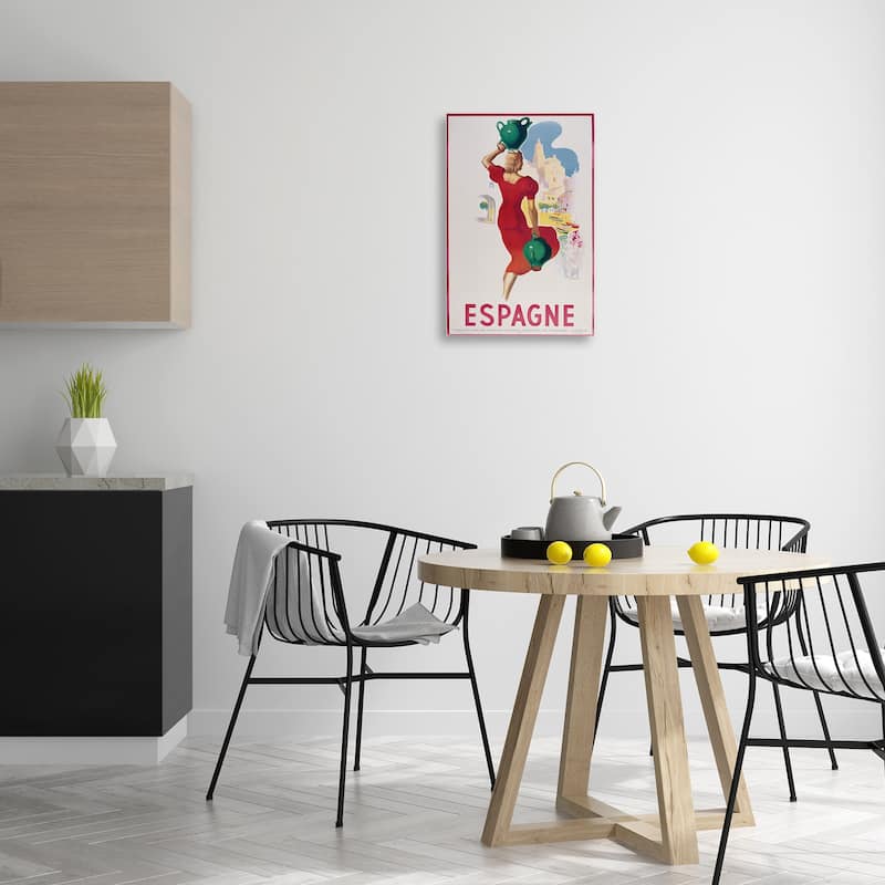 Stupell Vintage Spain Travel Advertisement Canvas Wall Art Design By Marcus Jules