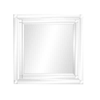 Glass Wall Mirror - Silver - Roche River Decor - 2"W x 39"L x 40"H