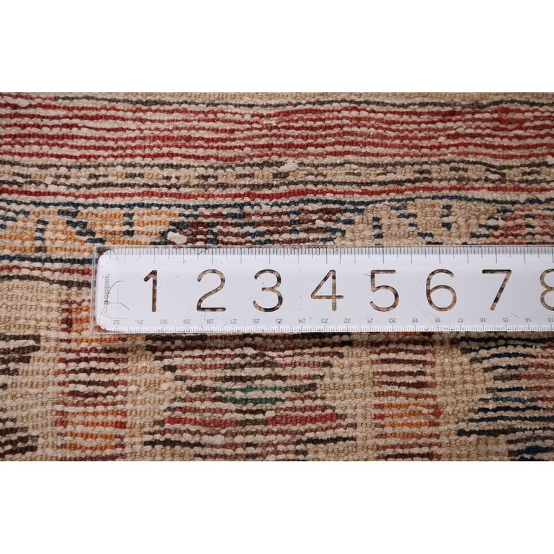 Distressed Bakhtiari Persian Antique Area Rug Handmade Wool Carpet - 5'2" x 11'0"