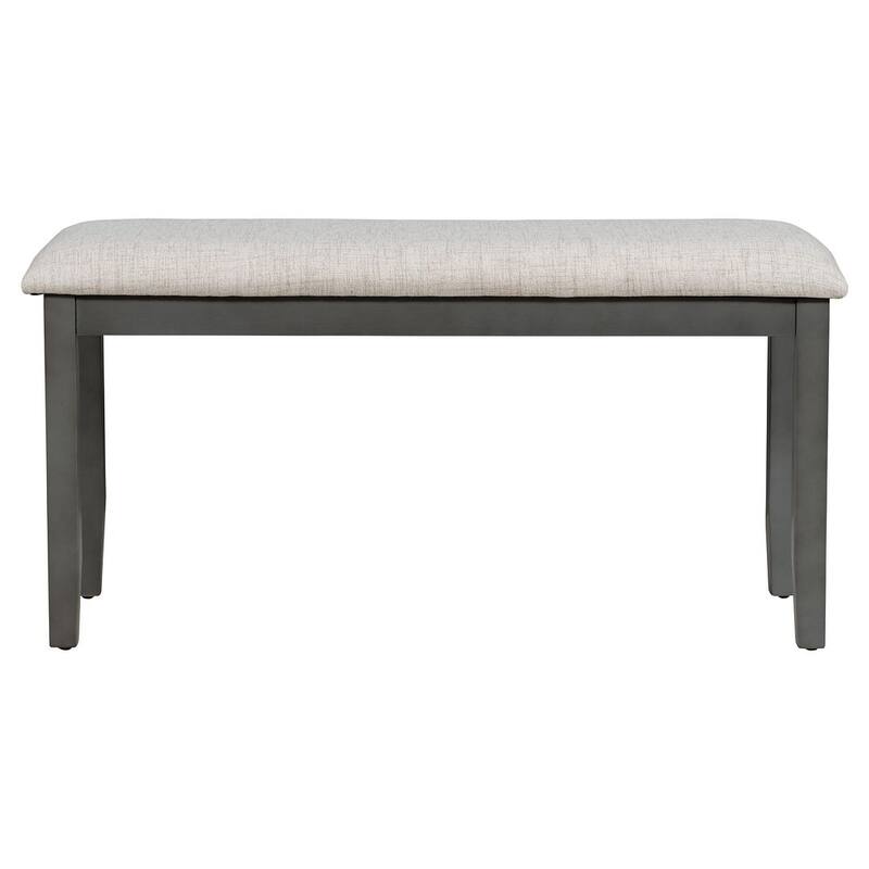 6 PCS Dining Table and Chair Set for 6-Foam-covered Seat Backs & Cushions