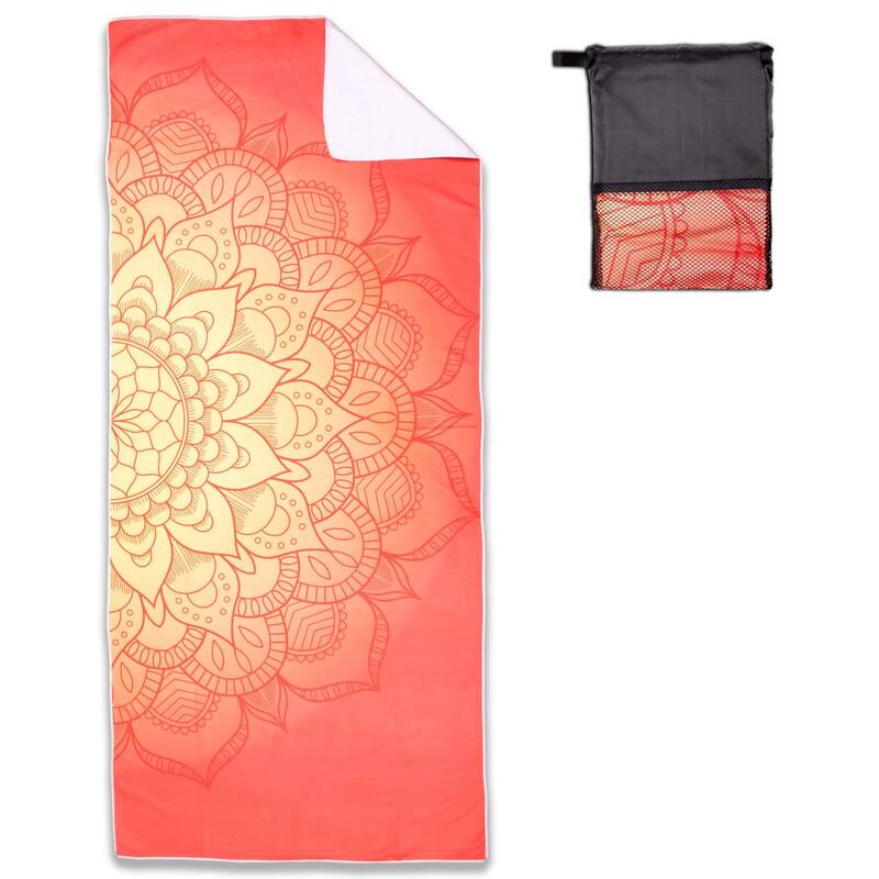 Arkwright Mandala Microfiber Oversized Beach Towel - 30x70 - Orange