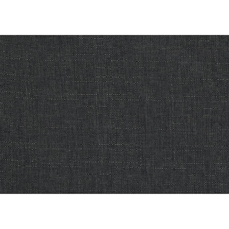 Modern Dark Gray Fabric Upholstered 1pc Accent Chair Cushion Back and Seat Walnut Finish Solid Rubber Wood Furniture