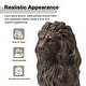 preview thumbnail 16 of 55, Glitzhome MGO Majestic Sitting Guardian Lion Statues Porch Sculpture Outdoor Indoor Set of 2