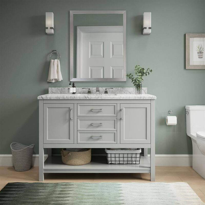 Design Element Affinity 49" Single Sink Vanity - Grey