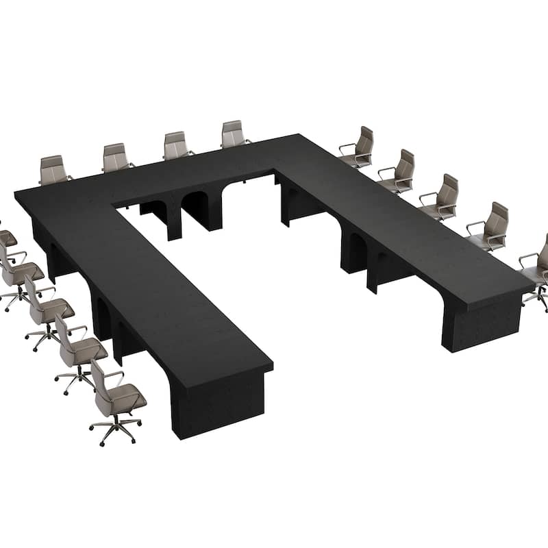 Large Executive Conference Table, Office Meeting Table, Boardroom Computer Writing Desk Workstation Accent Table