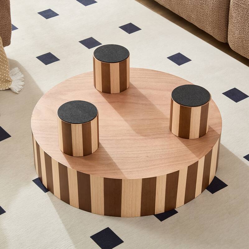 Round Wood Coffee Table