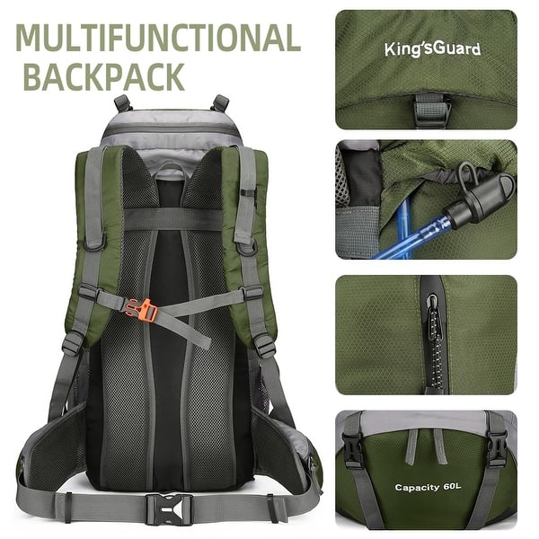 60L Hiking Backpack Men Women Camping Backpack Waterproof Backpacking Mountaineering Climbing Daypack (Lake Blue) - Bed Bath & Beyond - 40365515 60L Hiking Backpack Men Women Camping Backpack Waterproof Backpacking Mountaineering Climbing Daypack (Lake Blue) - Bed Bath & Beyond - 40365515