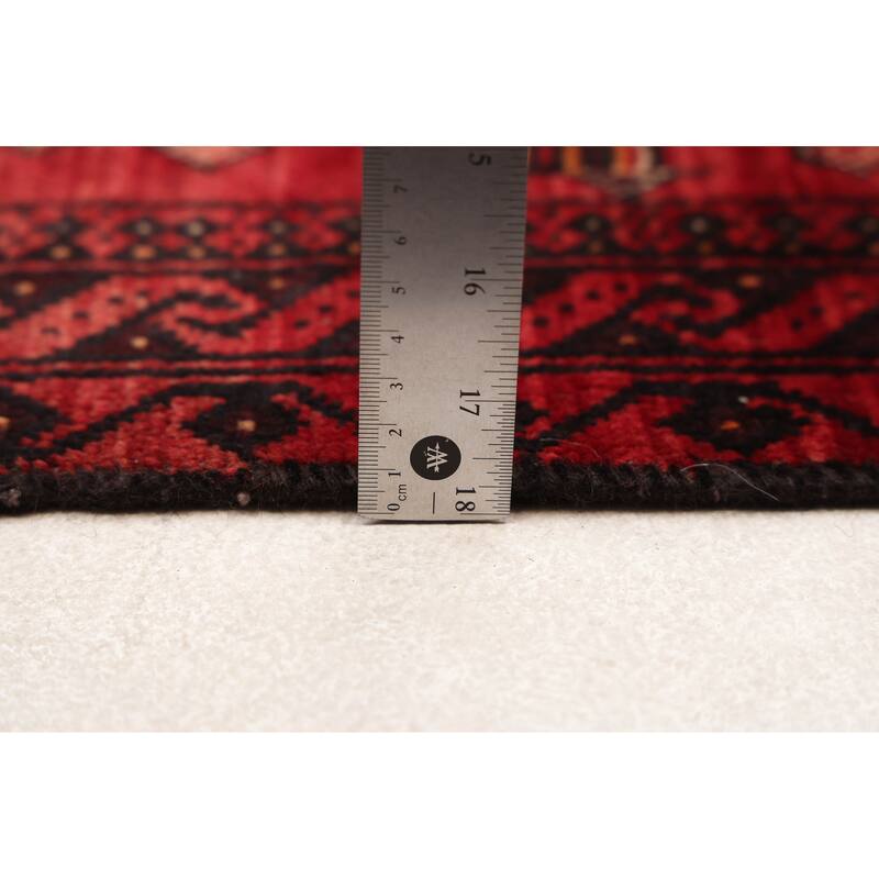 ECARPETGALLERY Hand-knotted Teimani Red Wool Rug - 2'11 x 5'7