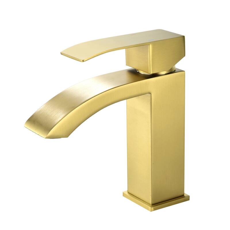 Single Handle Deck Mount Bathroom Faucet