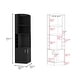 preview thumbnail 30 of 40, TUHOME Syrah Corner Bar Cabinet with 2-Doors and 8 Cubbies - N/A