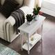 Coastal Chairside Wood Accent Table