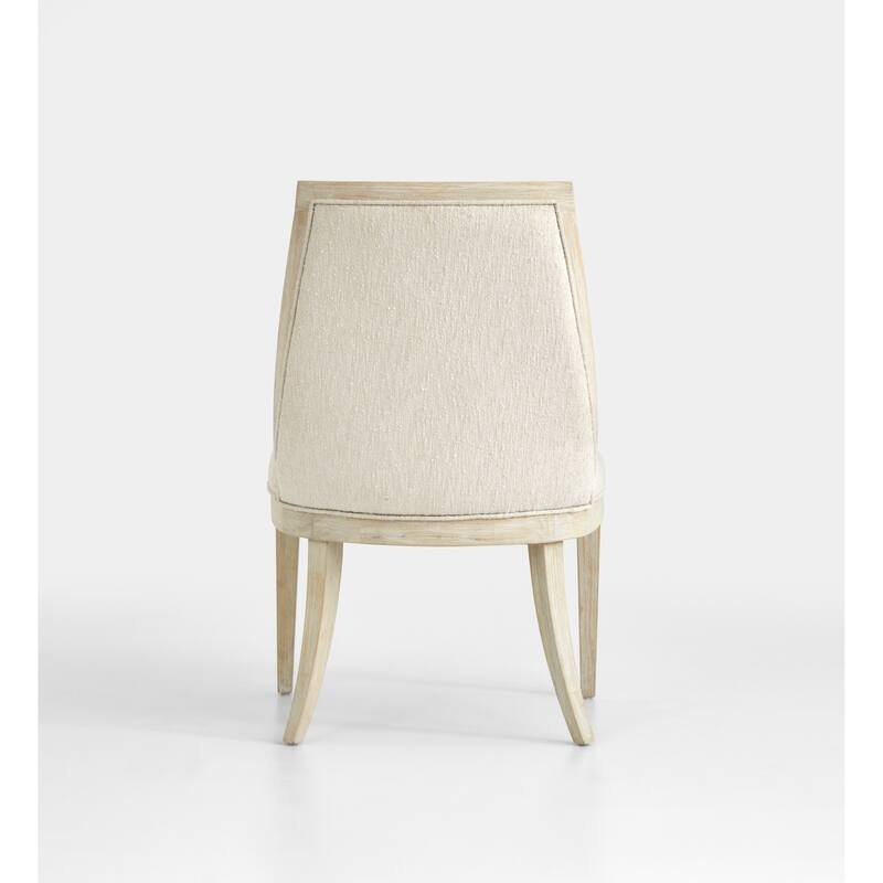 Magnussen Home Herringbone Ridge Clara Natural Upholstered Host Chair Two Pack - 23''W x 26.13''D x 38''H