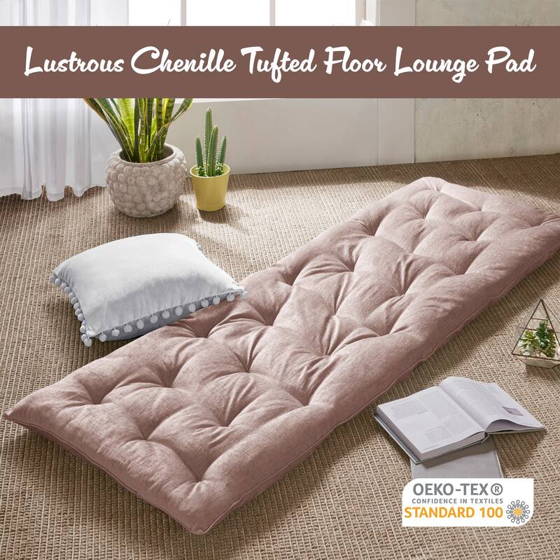 Intelligent Designs Arwen Poly Chenille Lounge Floor Pillow