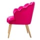 preview thumbnail 62 of 64, HULALA HOME Morden Scalloped Velvet Arm Chair with Tufted Back