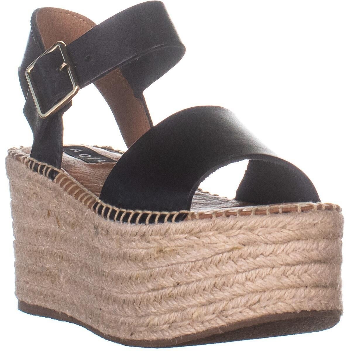 aqua platform sandals