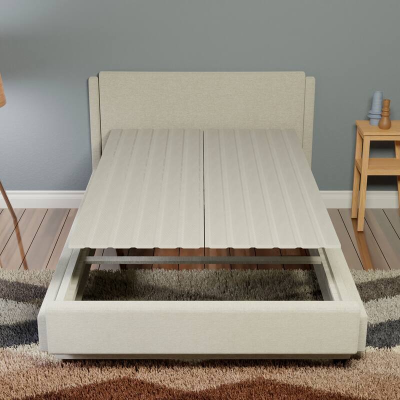 0.75" Vertical Heavy Duty Mattress Support Wooden Slats with Cover.