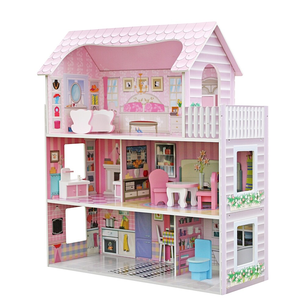 wooden doll house for kids