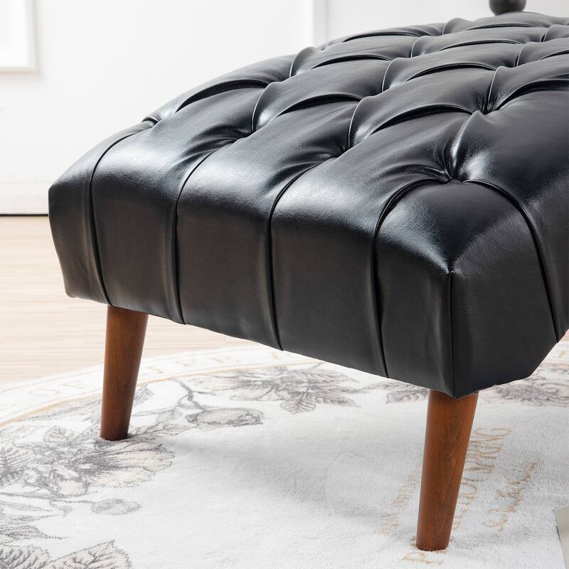 Christopher Knight Home - Arlo Upholstered Chaise Lounge with Rolling Pillow and Birch Legs